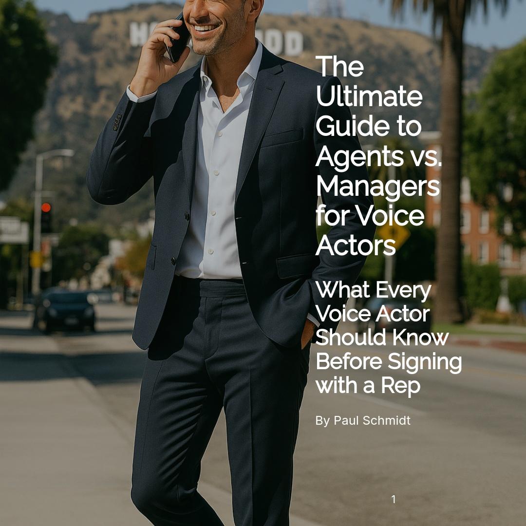 1-time offer: 80% OFF The Ultimate Guide to Agents vs. Managers for Voice Actors (normally $249)